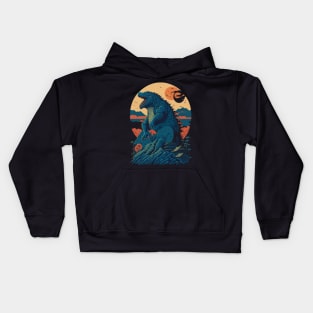 King of The monsters vector illustration design Kids Hoodie